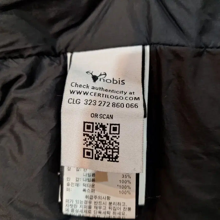 [BUNJANG] Nobis Navy Fox Fur Duck Down Padded Jacket / 노비스 네이비 폭스 퍼 덕다운패딩