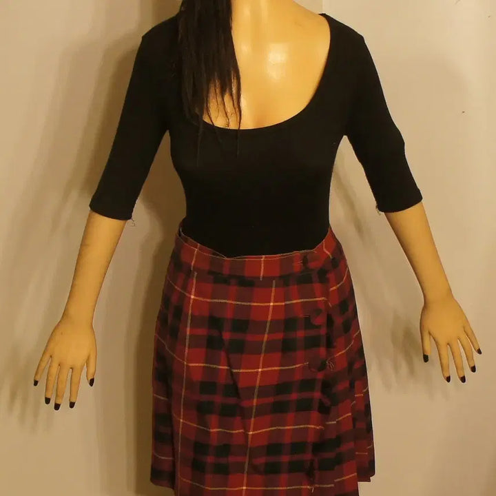 [BUNJANG] Vintage Plaid Mini Skirt / 2115미니스커트 미니치마 주름치마 체크치마 빈티지스커트 롱스커트 롱치마
