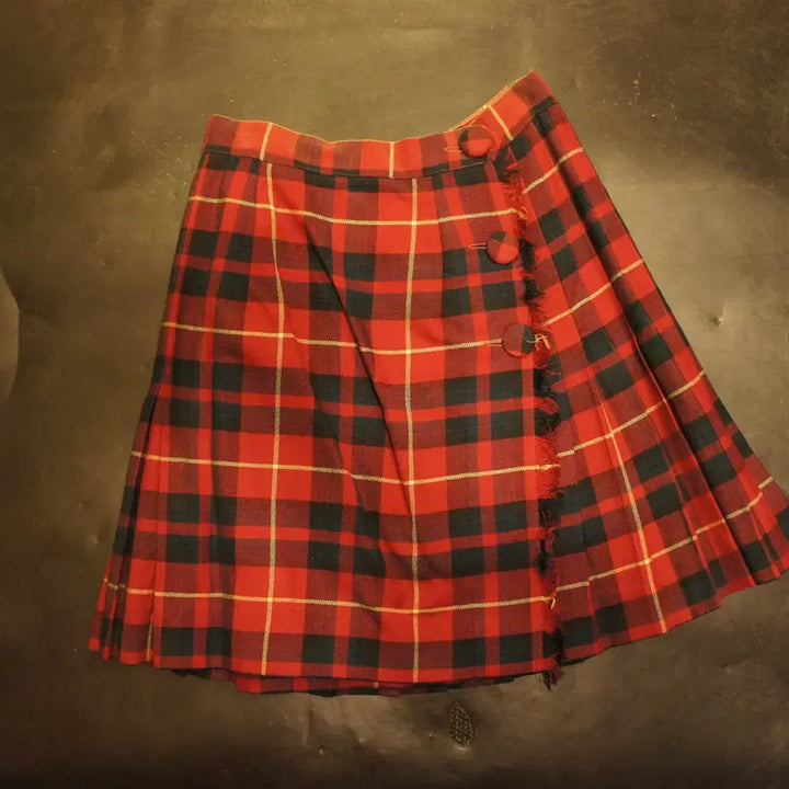 [BUNJANG] Vintage Plaid Mini Skirt / 2115미니스커트 미니치마 주름치마 체크치마 빈티지스커트 롱스커트 롱치마