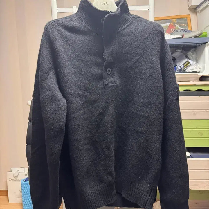 [BUNJANG] Stone Island Zip-up Knit Sweater / 스톤아일랜드 집업 니트