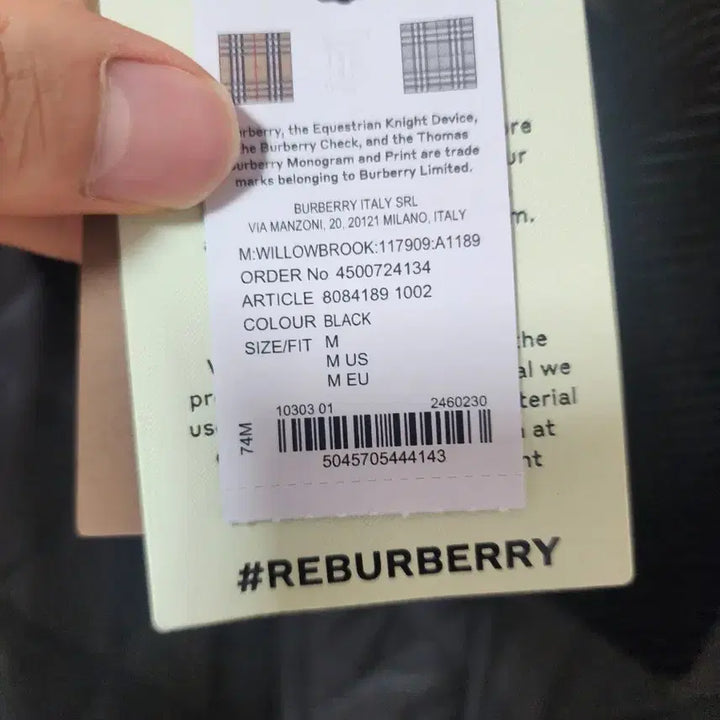 [BUNJANG] Burberry Black Quilted Jacket / 새상품 버버리 블랙 퀼팅 자켓 코듀로이 팝니다.(택보유)