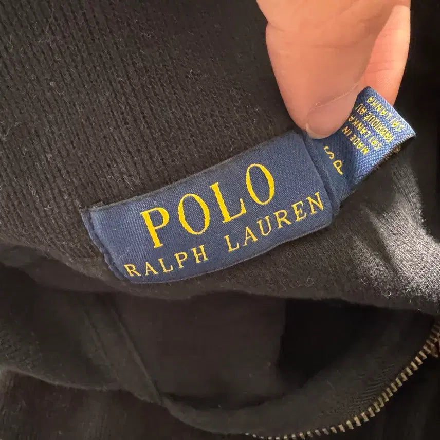 [BUNJANG] Polo Ralph Lauren Black Half-Zip Sweatshirt / [무료배송] 폴로 랄프로렌 블랙 하프집업 맨투맨