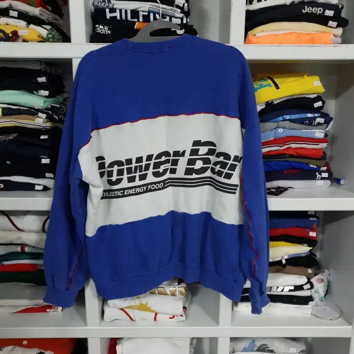 [BUNJANG] Barecode Blue Sweatshirt / Barecode 파란색 맨투맨 티셔츠 95~100