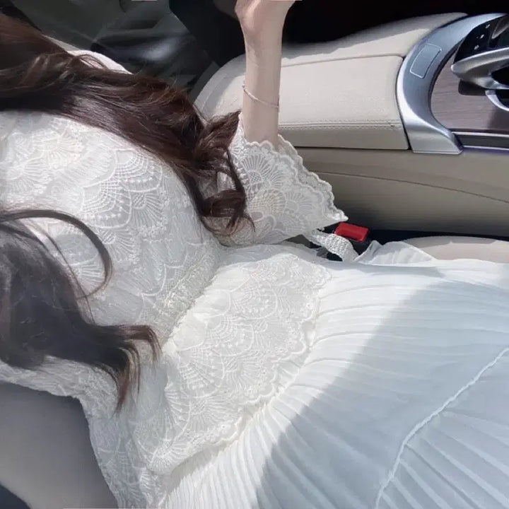 [SOLD OUT] 메이윤- 꽃비 원피스2 (아이보리)