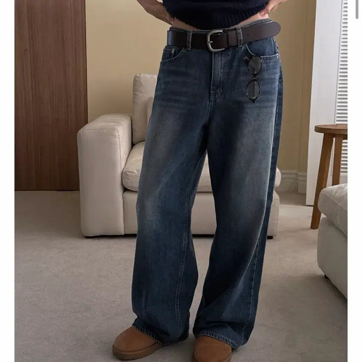 [BUNJANG] DIMIT Fleece-lined Denim Pants / 디미트 기모데님 L