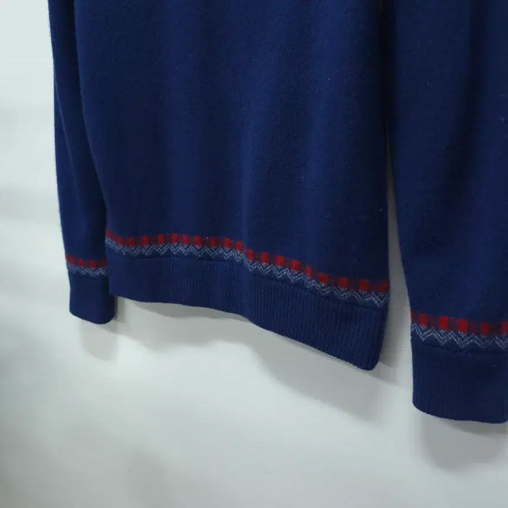 [BUNJANG] Beanpole Nordic Pattern Windproof Wool Knit Sweater / 빈폴 노르딕 패턴 반집업 방풍 울 니트 (95)