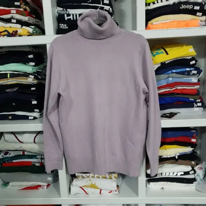 [BUNJANG] Free Turtleneck Sweater / 연보라색 터틀넥 니트 스웨터 Free