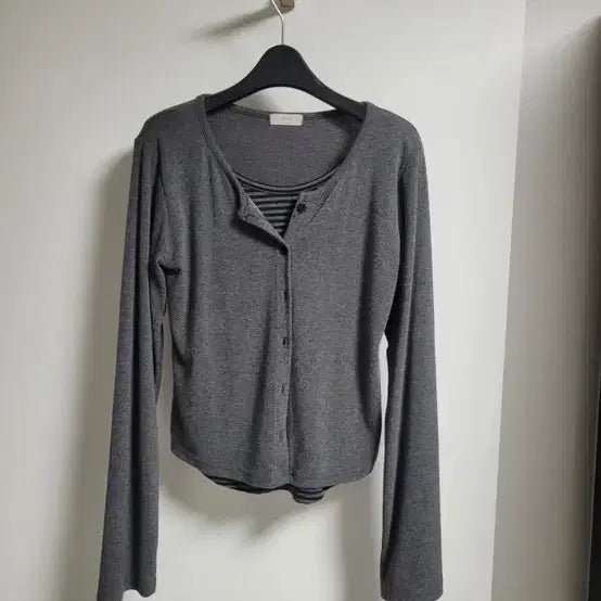 [BUNJANG] Layered Cardigan Gray / 레이어드 가디건 회색 55-66 추천