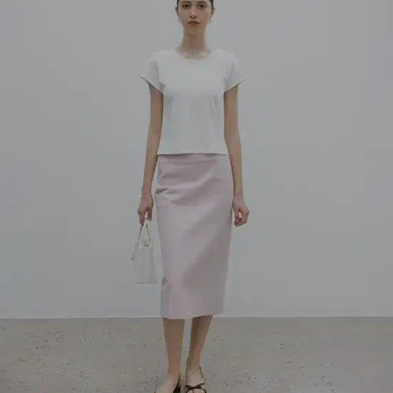 [BUNJANG] Sienne Ray Cotton Straight Pants / 시에 레이 코튼 스트레이트 파우더 핑크