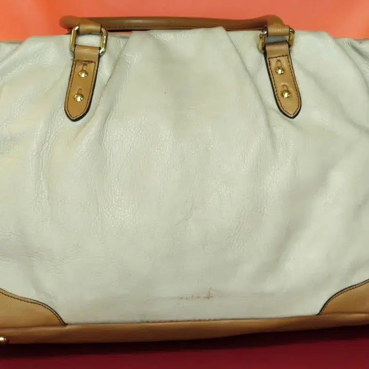 [BUNJANG] MCM Ivory & Brown Tote Bag / MCM 아이보리 & 브라운 토트백