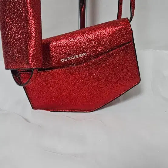 [BUNJANG] Calvin Klein Jeans Red Crossbody Mini Bag / 캘빈클라인 진 레드 크로스백 미니백