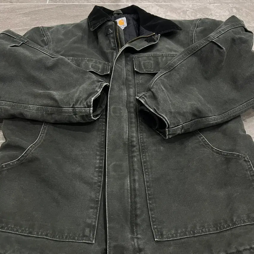 [BUNJANG] Carhartt C26 Moss Green Sandstone Duck Arctic Traditional Coat (M) / (M)칼하트 샌드스톤 덕 아크틱 트래디셔널 코트 C26 모스그린
