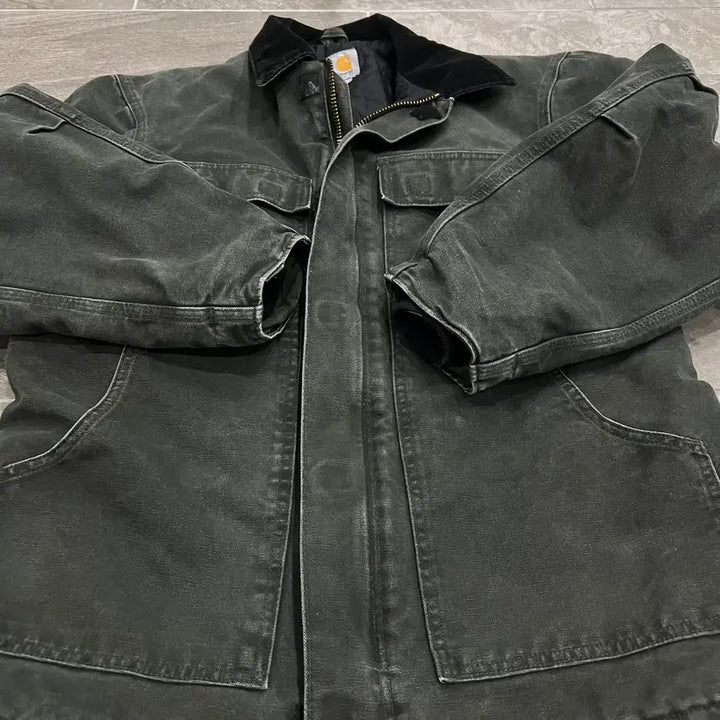 [BUNJANG] Carhartt C26 Moss Green Sandstone Duck Arctic Traditional Coat (M) / (M)칼하트 샌드스톤 덕 아크틱 트래디셔널 코트 C26 모스그린