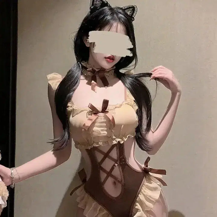 [BUNJANG] Cosplay Maid Body Suit / 코스프레 메이드복 바디수트