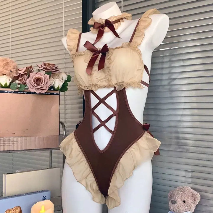 [BUNJANG] Cosplay Maid Body Suit / 코스프레 메이드복 바디수트