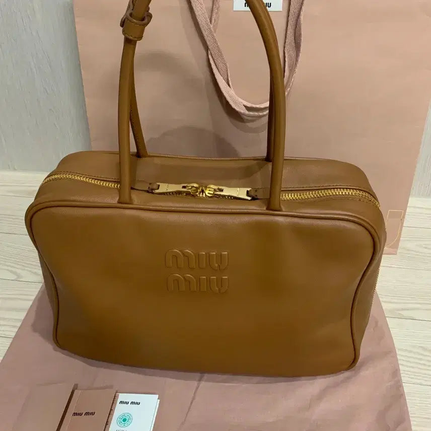 [BUNJANG] Miu Miu Large Bo Bag Cognac / (예약금)미우미우 보백 라지 꼬냑