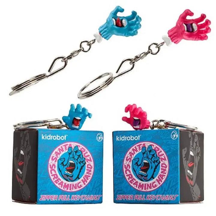 [BUNJANG] Jim Phillips x Santa Cruz x Kidrobot Screaming Hand Keychain (Bundle Set) / 짐필립스x 산타 크루즈 x 키드로봇 sceaming hand 키링 3개