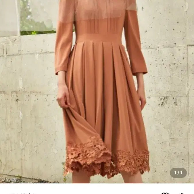 [BUNJANG] S.Blanc Candela Lace Long Dress / 에스블랑 원피스