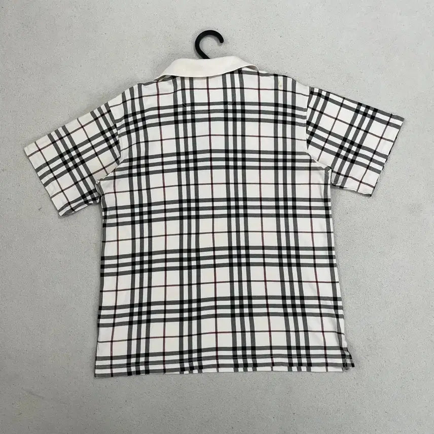 [BUNJANG] Burberry Nova Check Polo Shirt / L 버버리 여성 노바체크 반팔 카라티 B.4707
