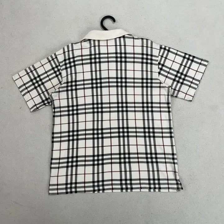 [BUNJANG] Burberry Nova Check Polo Shirt / L 버버리 여성 노바체크 반팔 카라티 B.4707