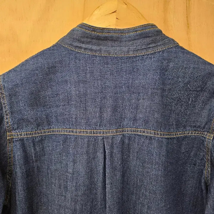 [BUNJANG] Unbranded Denim Ribbon Tie Blouse (New) / 리본타이 데님 블라우스 (새옷) 진청