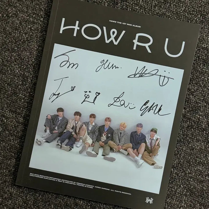 [BUNJANG] Hwanguri Signed Album / HAWW HOW R U 싸인 앨범 판매합니다.