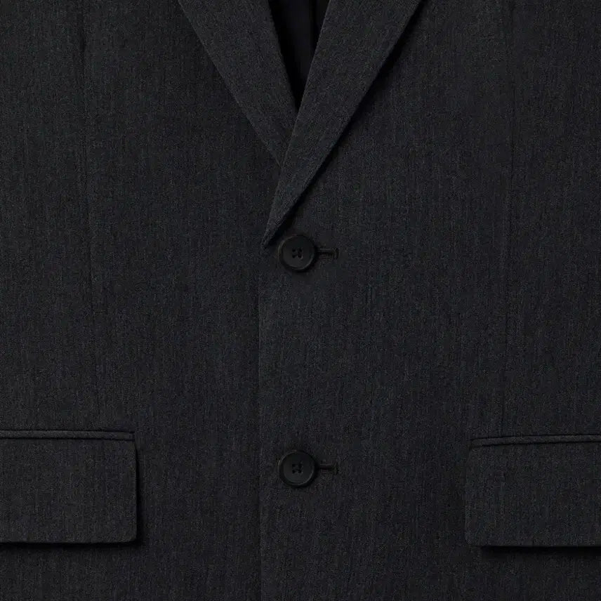 [BUNJANG] Musinsa Standard Relaxed Basic Blazer Charcoal Gray / 무신사 스탠다드 릴렉스드 베이식 블레이저 M 차콜 그레이 진회색