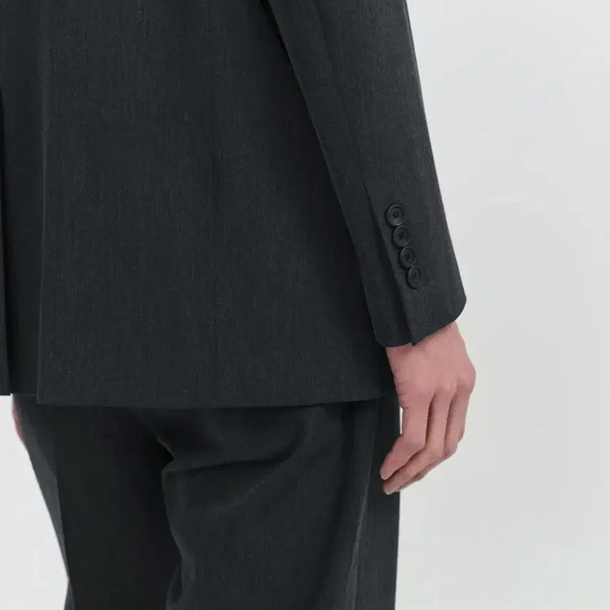 [BUNJANG] Musinsa Standard Relaxed Basic Blazer Charcoal Gray / 무신사 스탠다드 릴렉스드 베이식 블레이저 M 차콜 그레이 진회색