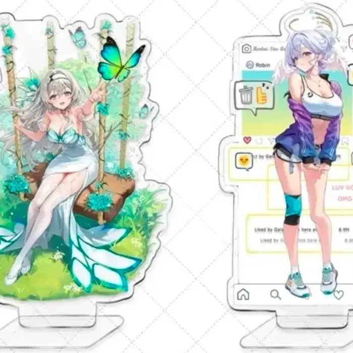 [BUNJANG] Honkai: Star Rail Robin & Firefly Acrylic Stand Bundle / 스타레일 로빈,반디 비공식 아크릴 스탠드 일괄로 팔아요!