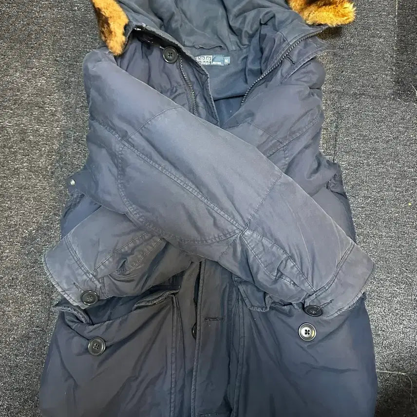 [BUNJANG] Vintage Parka Padded Jacket / 폴로 빈티지 야상 패딩