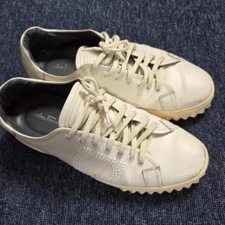 [BUNJANG] Ferragamo White Sneakers 260mm / 페라가모 화이트 스니커즈 260