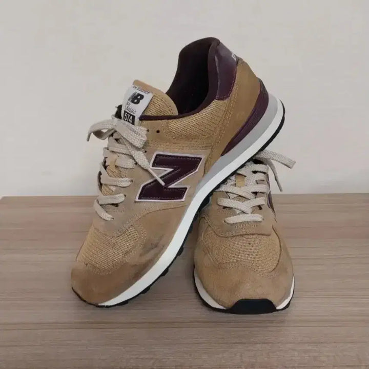 [BUNJANG] New Balance 574 Mustard Brown Sneakers / 남성 뉴발란스 574 머스터드 브라운 운동화 (275)