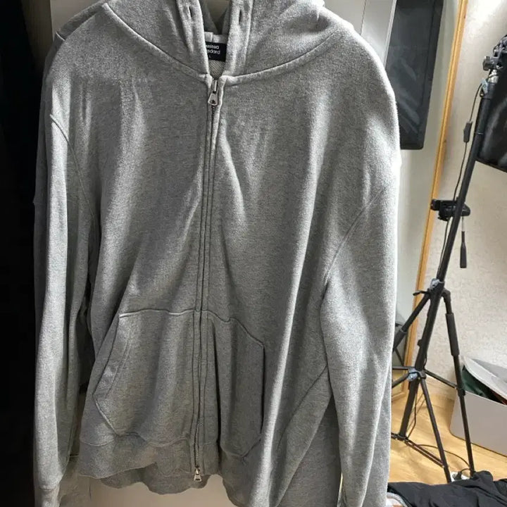 [BUNJANG] Musinsa Standard Hoodie Gray L / 무신사스탠다드 후드집업 멜란지그레이 L