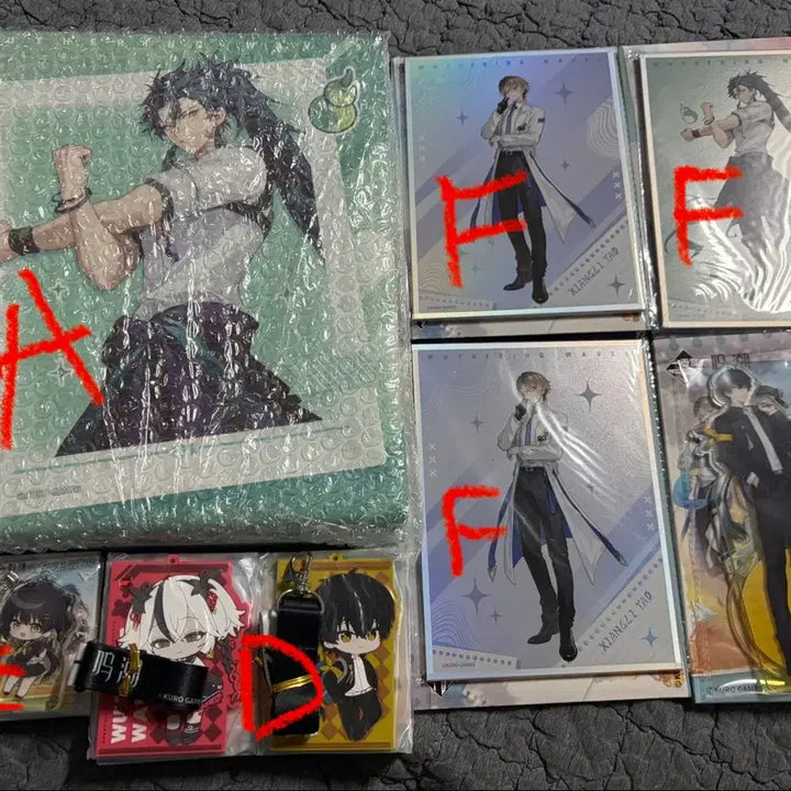 [BUNJANG] Ming-Cho Kuji Goods Bundle Set / 명조 쿠지 굿즈 (A/C/D/E/F상) 일괄