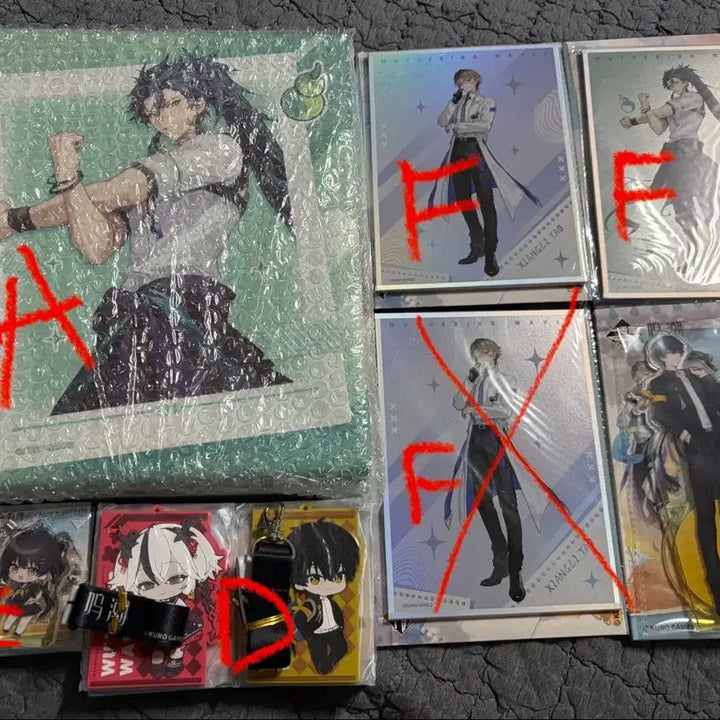 [BUNJANG] Ming-Cho Kuji Goods Bundle Set / 명조 쿠지 굿즈 (A/C/D/E/F상) 일괄