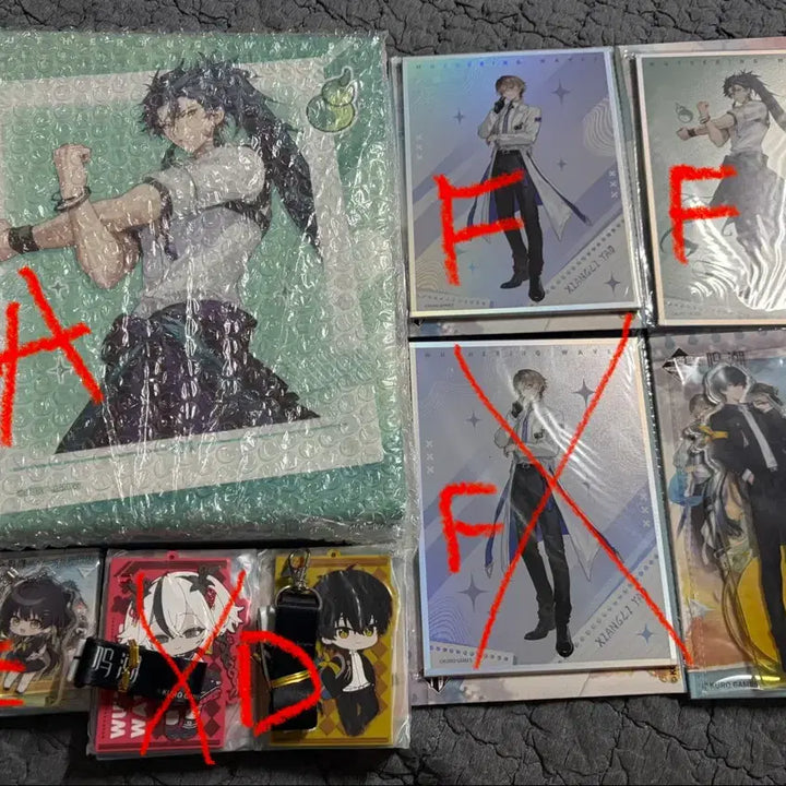 [BUNJANG] Ming-Cho Kuji Goods Bundle Set / 명조 쿠지 굿즈 (A/C/D/E/F상) 일괄