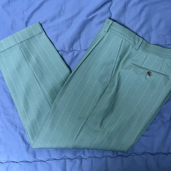 [BUNJANG] Wacko Maria Domeil Stripe Wool Trousers M / 와코마리아 도멜 스트라이프 울 트라우저 M