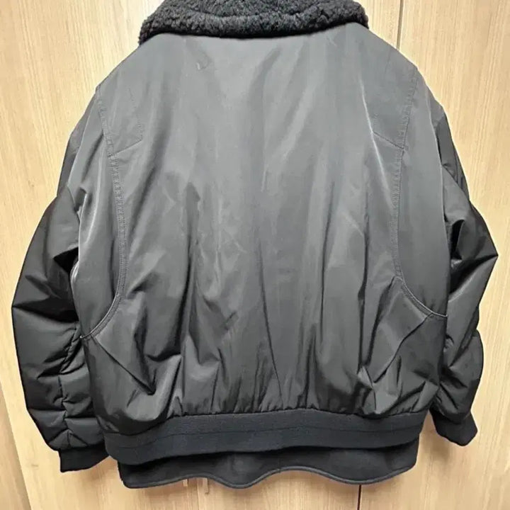 [BUNJANG] System Homme Layered M-65 Black Jacket / 시스템옴므 퍼 무스탕 레이어 마원 블랙