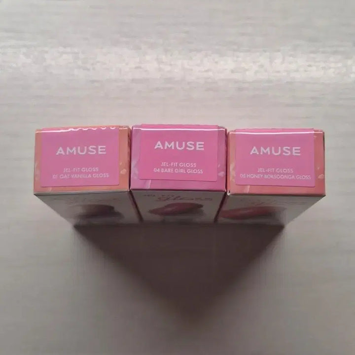 [BUNJANG] Amuse Oat Vanilla & Peach Bear Tint / 미개봉) 어뮤즈 젤핏 글로스 틴트 글로즈 오트바닐라 베어걸 꿀복숭아