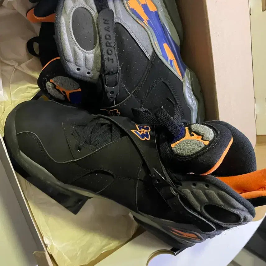 [BUNJANG] Air Jordan 8 Retro Aqua 255 Sneakers / 에어조던 8 레트로 아쿠아 255