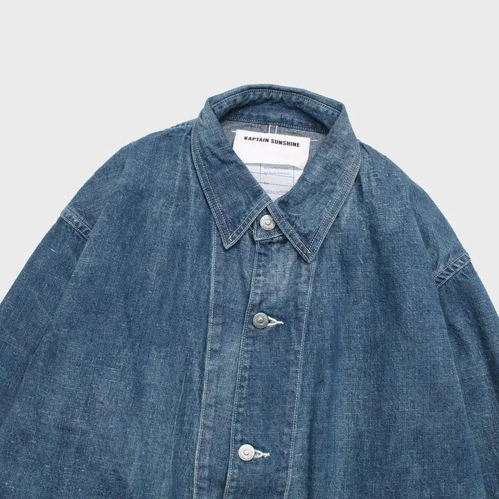 [BUNJANG] KAPTAIN SUNSHINE New Manual Denim Chore Jacket / KAPTAIN SUNSHINE x New Manual 캡틴선샤인 커버올