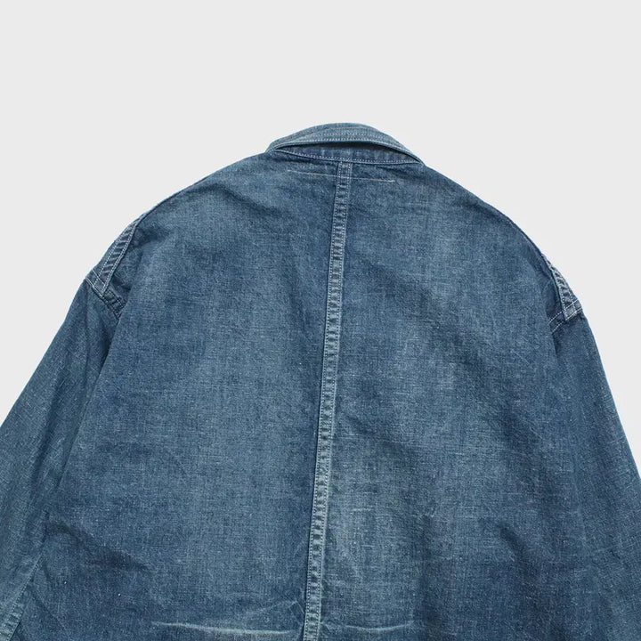 [BUNJANG] KAPTAIN SUNSHINE New Manual Denim Chore Jacket / KAPTAIN SUNSHINE x New Manual 캡틴선샤인 커버올