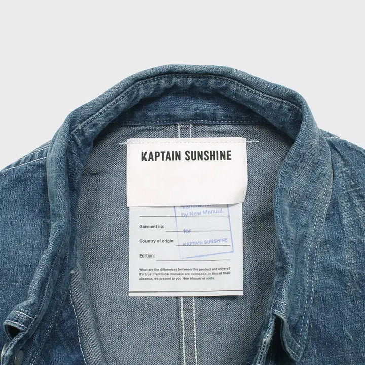 [BUNJANG] KAPTAIN SUNSHINE New Manual Denim Chore Jacket / KAPTAIN SUNSHINE x New Manual 캡틴선샤인 커버올
