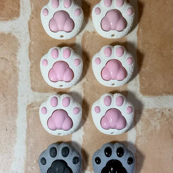 [BUNJANG] Pink Cat Paw Clicker Fidget Toy Keycap Keyring / (축비교영상있음)핑크 냥젤리 클리커 클릭커 피젯토이 키캡키링 판매