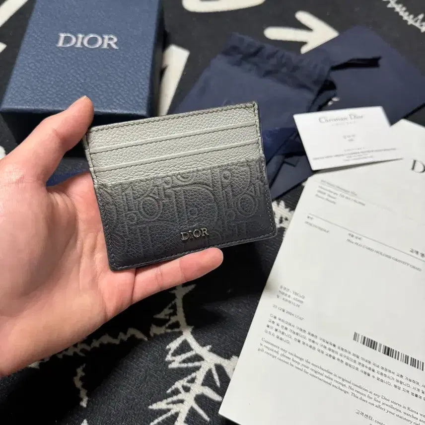 [BUNJANG] Dior Oblique Gravity Card Wallet / 디올 오블리크 그래비티 카드지갑 그레이