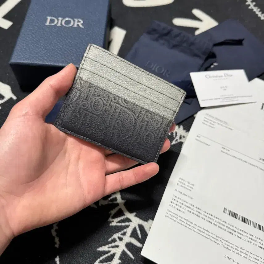 [BUNJANG] Dior Oblique Gravity Card Wallet / 디올 오블리크 그래비티 카드지갑 그레이