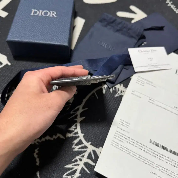 [BUNJANG] Dior Oblique Gravity Card Wallet / 디올 오블리크 그래비티 카드지갑 그레이