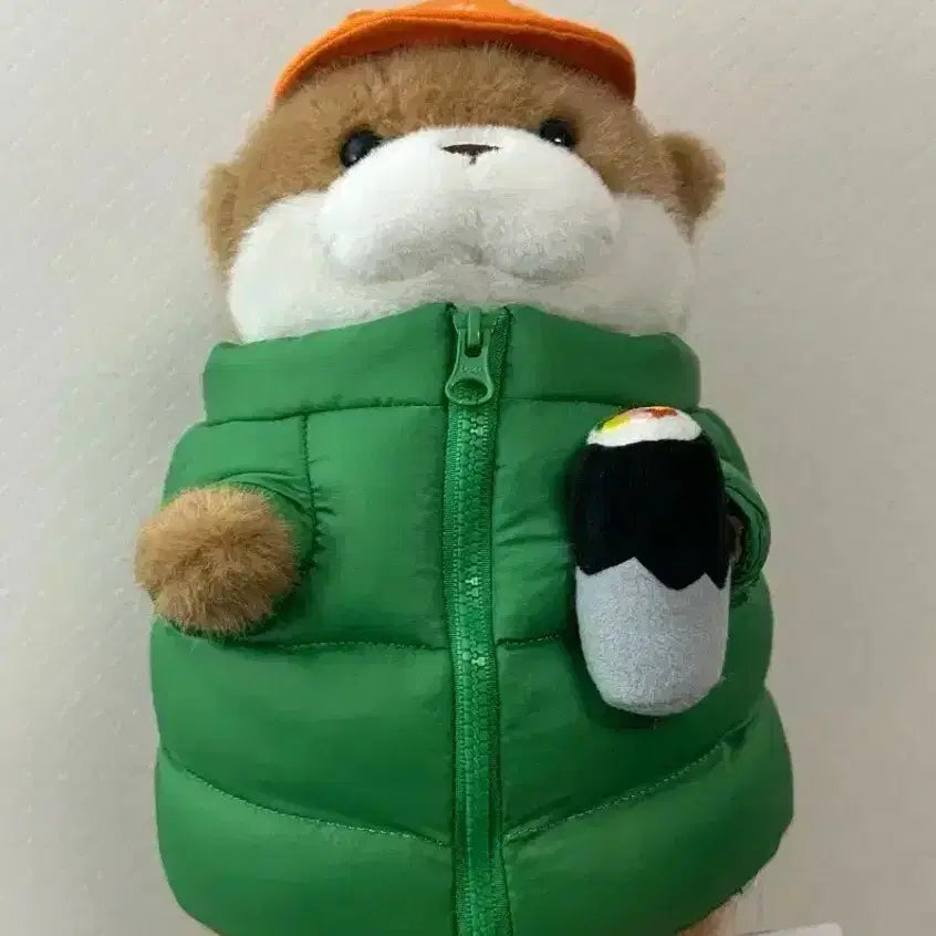 [BUNJANG] Wooso Wooso Jjang 27cm Padded Figure / 패딩 우소우소짱 초록 27cm