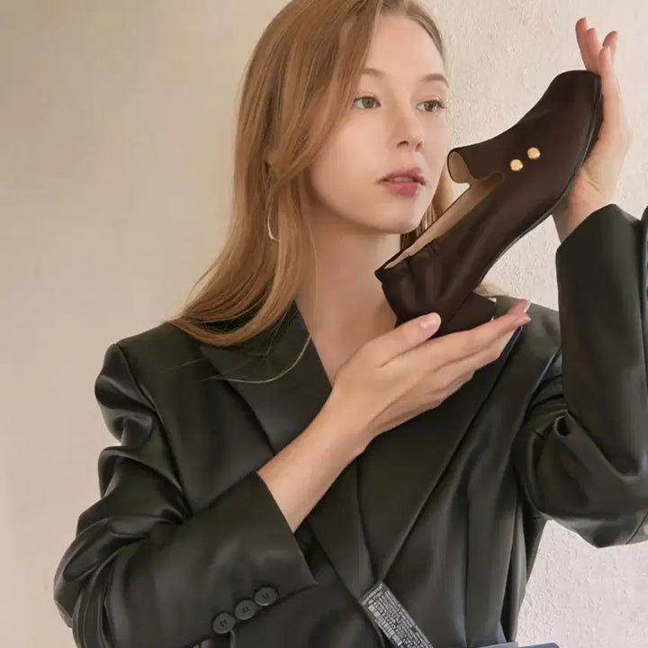 [BUNJANG] Youngbridge Dark Brown Leather Loafers / (새상품) 수제화 로퍼 220사이즈