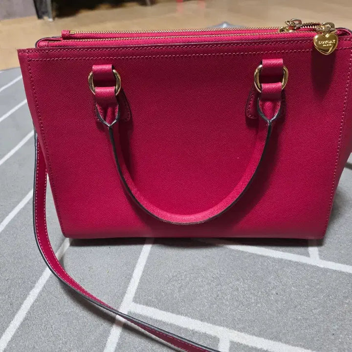 [BUNJANG] Lovecat Tote Crossbody Bag (Pink) / 러브캣 토트겸 크로스백 (핑크